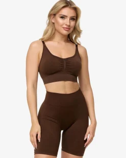 Fashion Brassière Charming Scrunch « marron » Femme Brassières De Sport