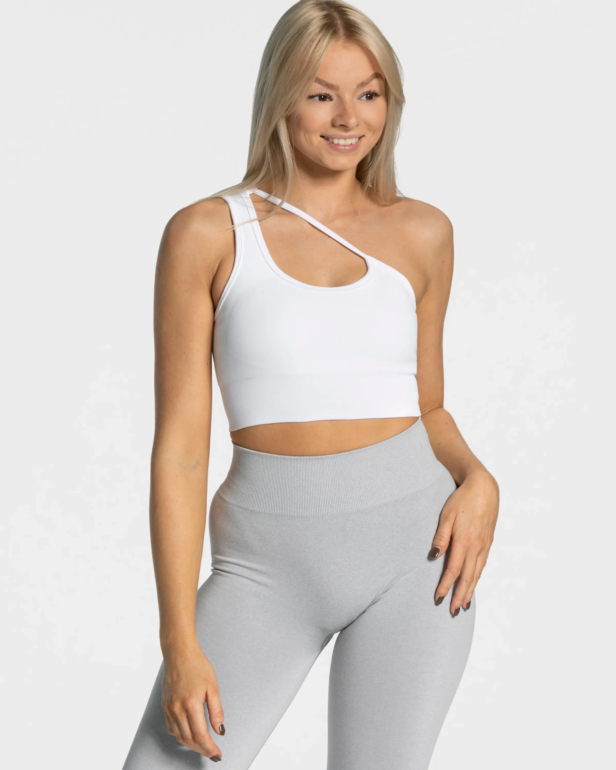 Best Brassière Sassy One Shoulder « blanc » Femme Brassières De Sport