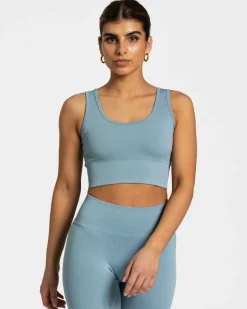 Outlet Brassière Sensation « bleu acier » Femme Brassières De Sport