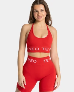 Discount Brassière Signature Neckholder « rouge » Femme Brassières De Sport