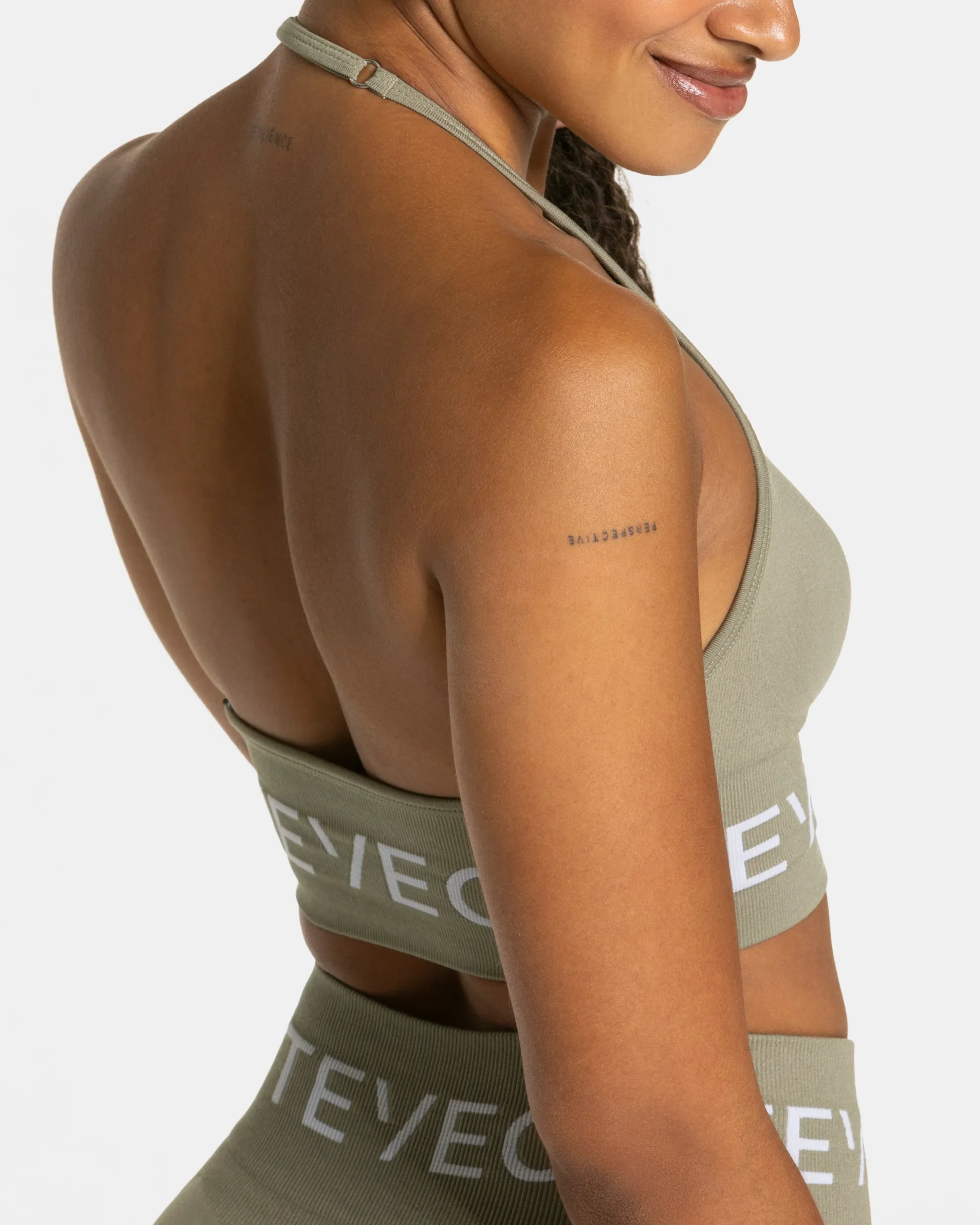 Sale Brassière Signature Neckholder « Kaki » Femme Brassières De Sport