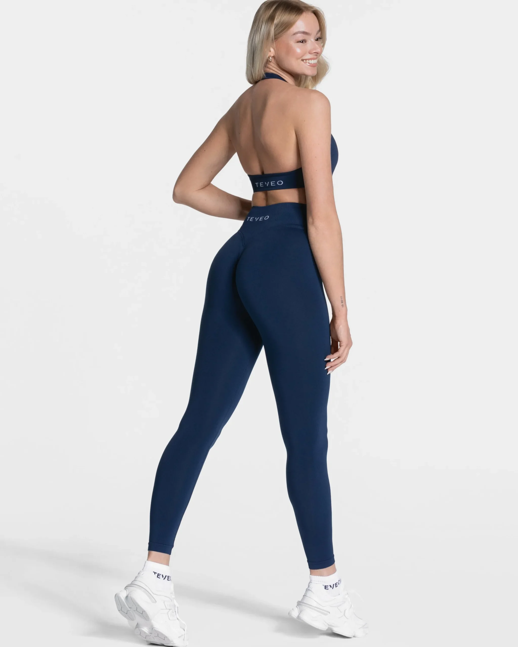 New Brassière Signature Neckholder « bleu foncé » Femme Brassières De Sport