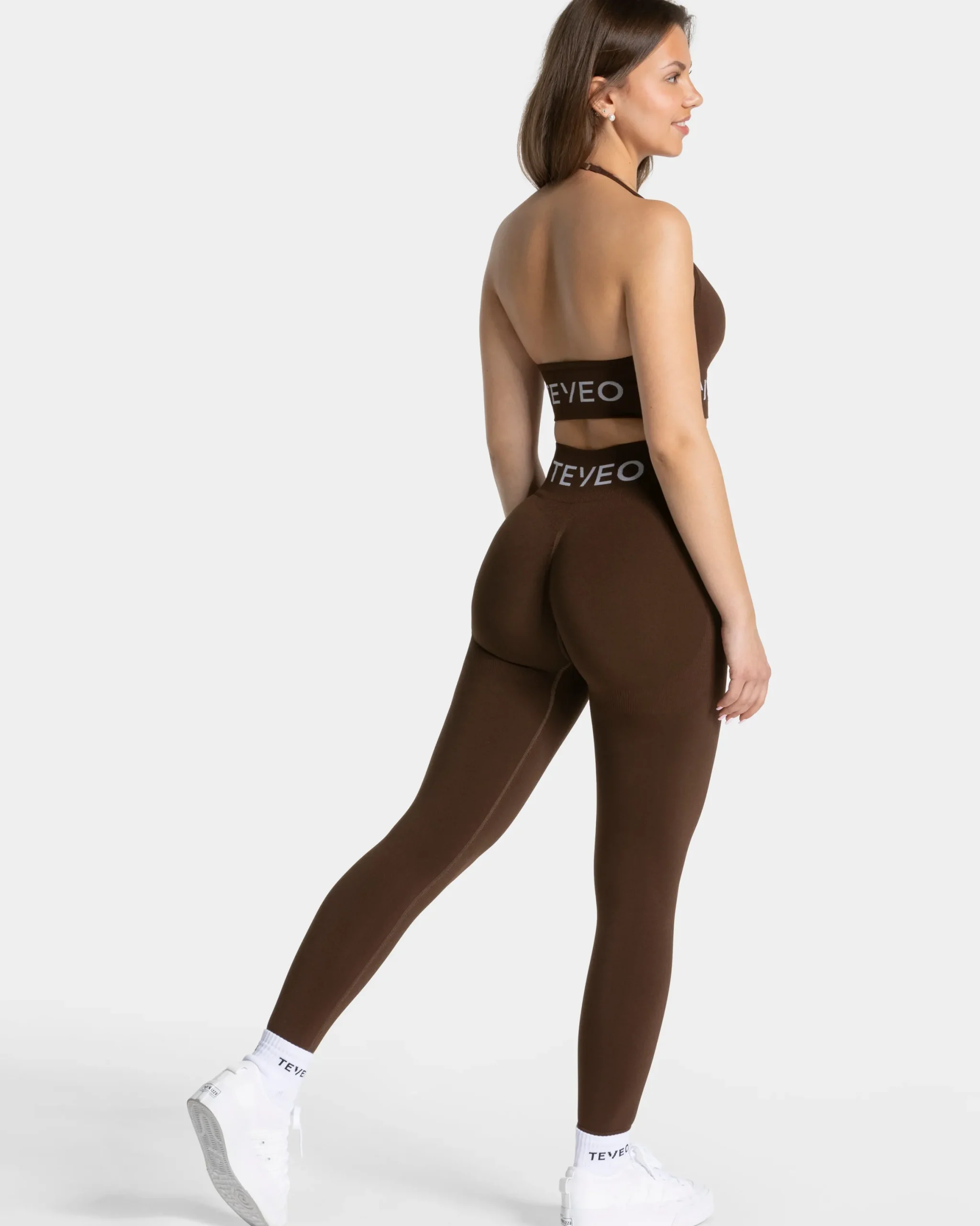 Fashion Brassière Signature Neckholder « marron foncé » Femme Brassières De Sport