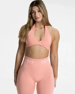 Outlet Brassière Signature Twisted « Peach » Femme Brassières De Sport
