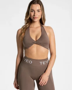 Clearance Brassière Signature Twisted « moka » Femme Brassières De Sport