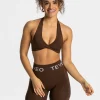 Best Brassière Signature Twisted « marron foncé » Femme Brassières De Sport