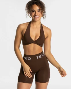 Best Brassière Signature Twisted « marron foncé » Femme Brassières De Sport