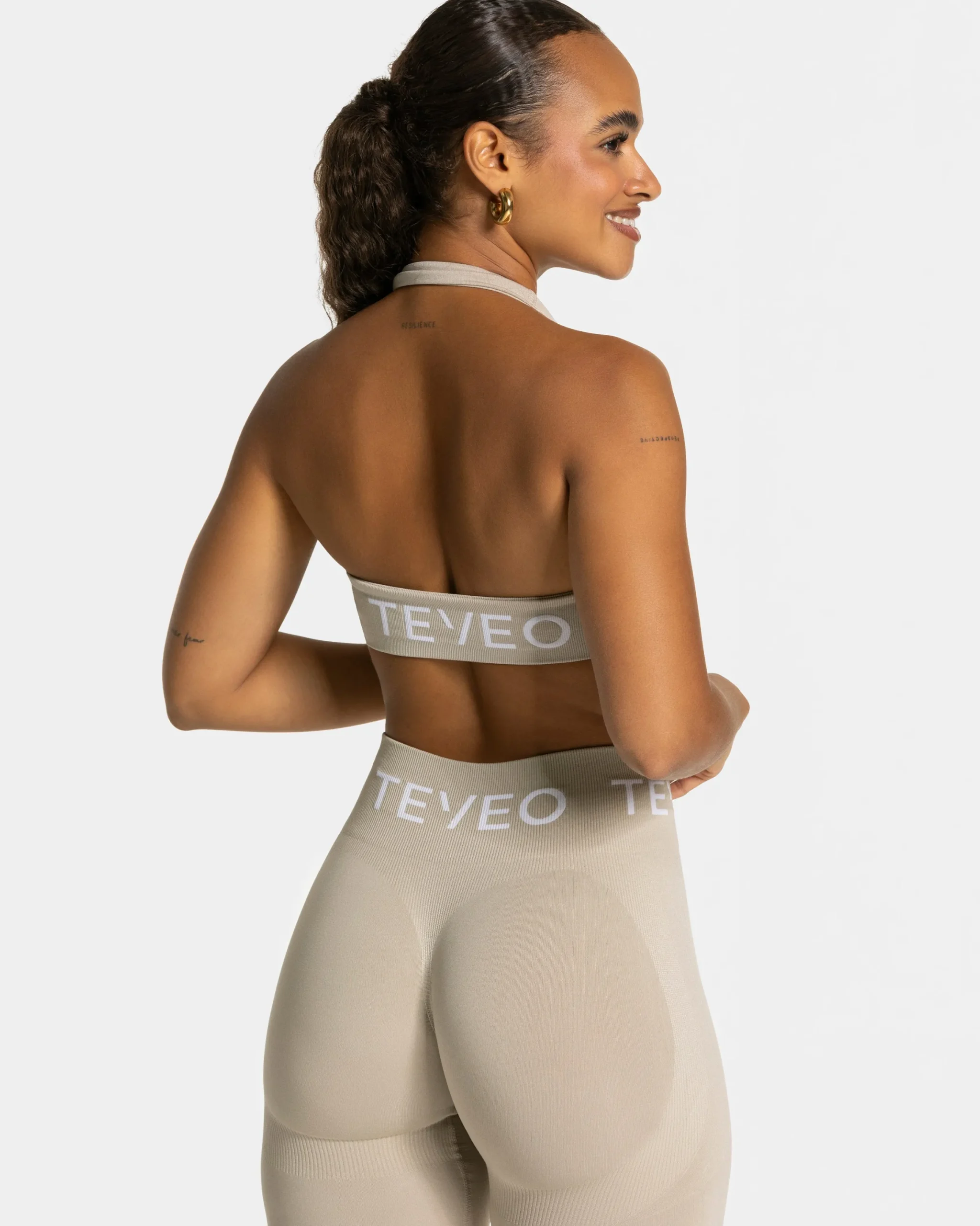 Fashion Brassière Signature Twisted « Latte » Femme Brassières De Sport