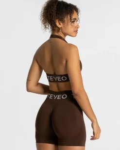 Best Brassière Signature Twisted « marron foncé » Femme Brassières De Sport