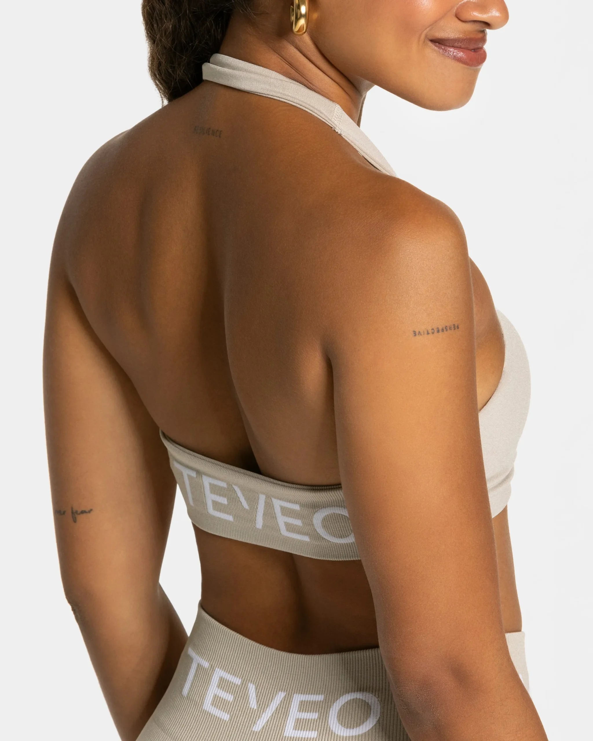 Fashion Brassière Signature Twisted « Latte » Femme Brassières De Sport
