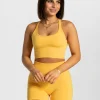 Sale Brassière Statement « jaune » Femme Brassières De Sport