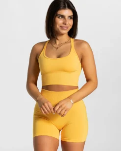 Sale Brassière Statement « jaune » Femme Brassières De Sport