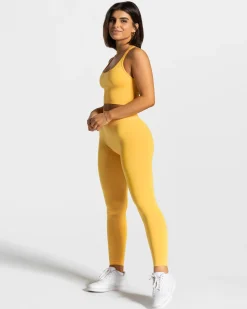 Sale Brassière Statement « jaune » Femme Brassières De Sport