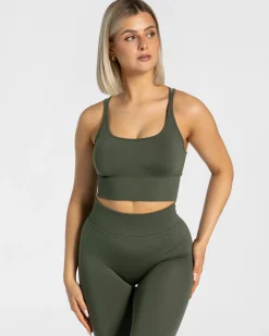 Hot Brassière Statement « kaki » Femme Brassières De Sport