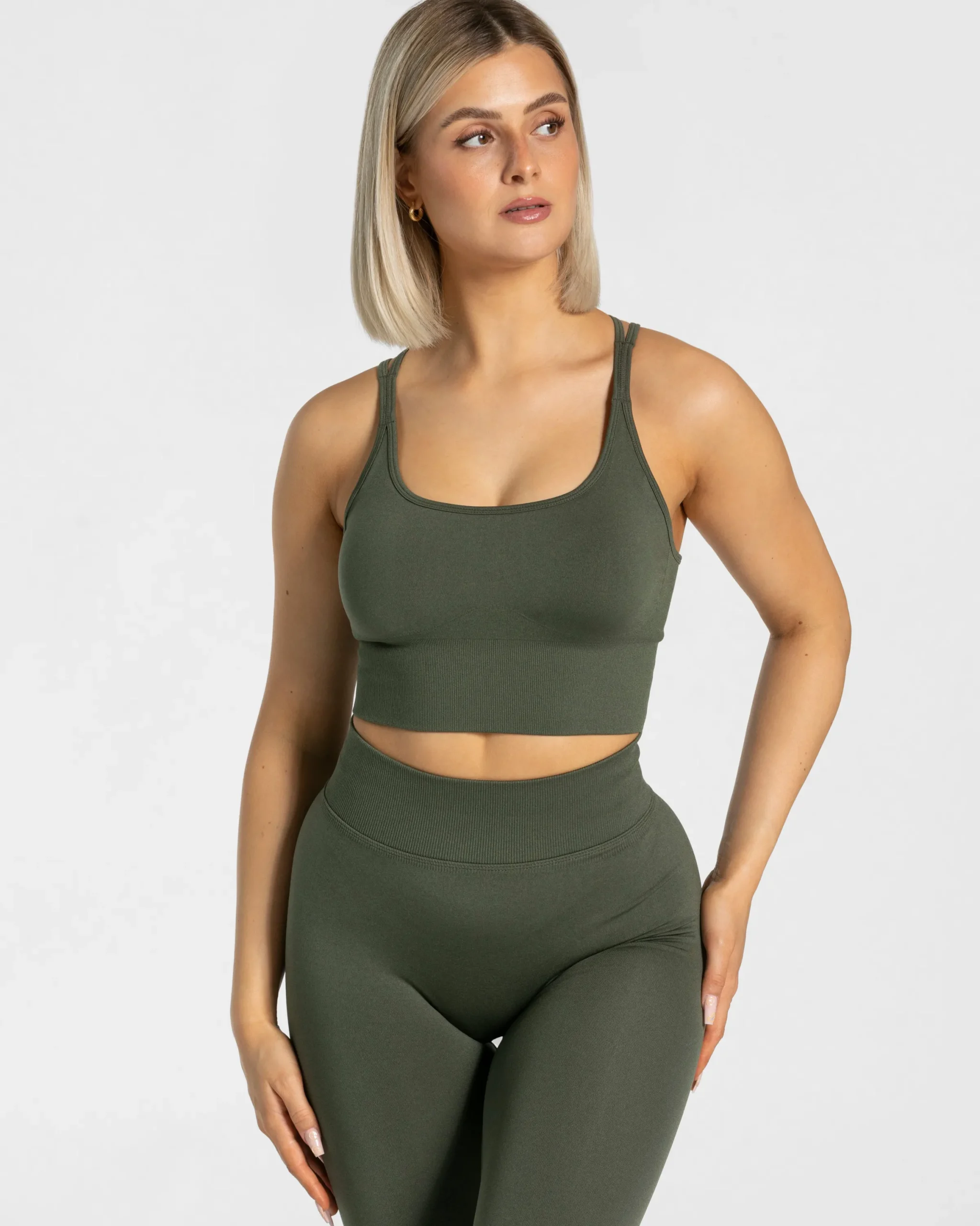 Hot Brassière Statement « kaki » Femme Brassières De Sport