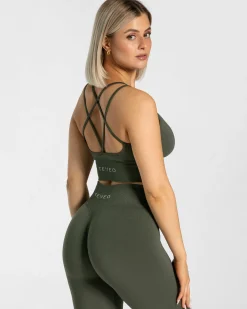 Hot Brassière Statement « kaki » Femme Brassières De Sport