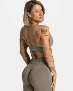 Clearance Brassière Timeless Pro « kaki » Femme Brassières De Sport