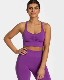 Outlet Brassière Timeless Scrunch « violet » Femme Brassières De Sport