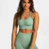 New Brassière Timeless Scrunch « vert sauge » Femme Brassières De Sport