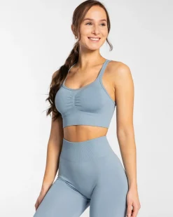 Fashion Brassière Timeless Scrunch « bleu acier » Femme Brassières De Sport