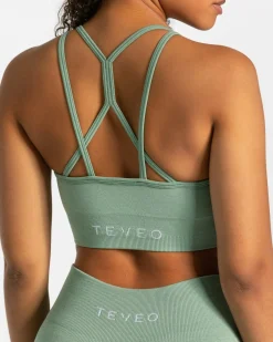 New Brassière Timeless Scrunch « vert sauge » Femme Brassières De Sport