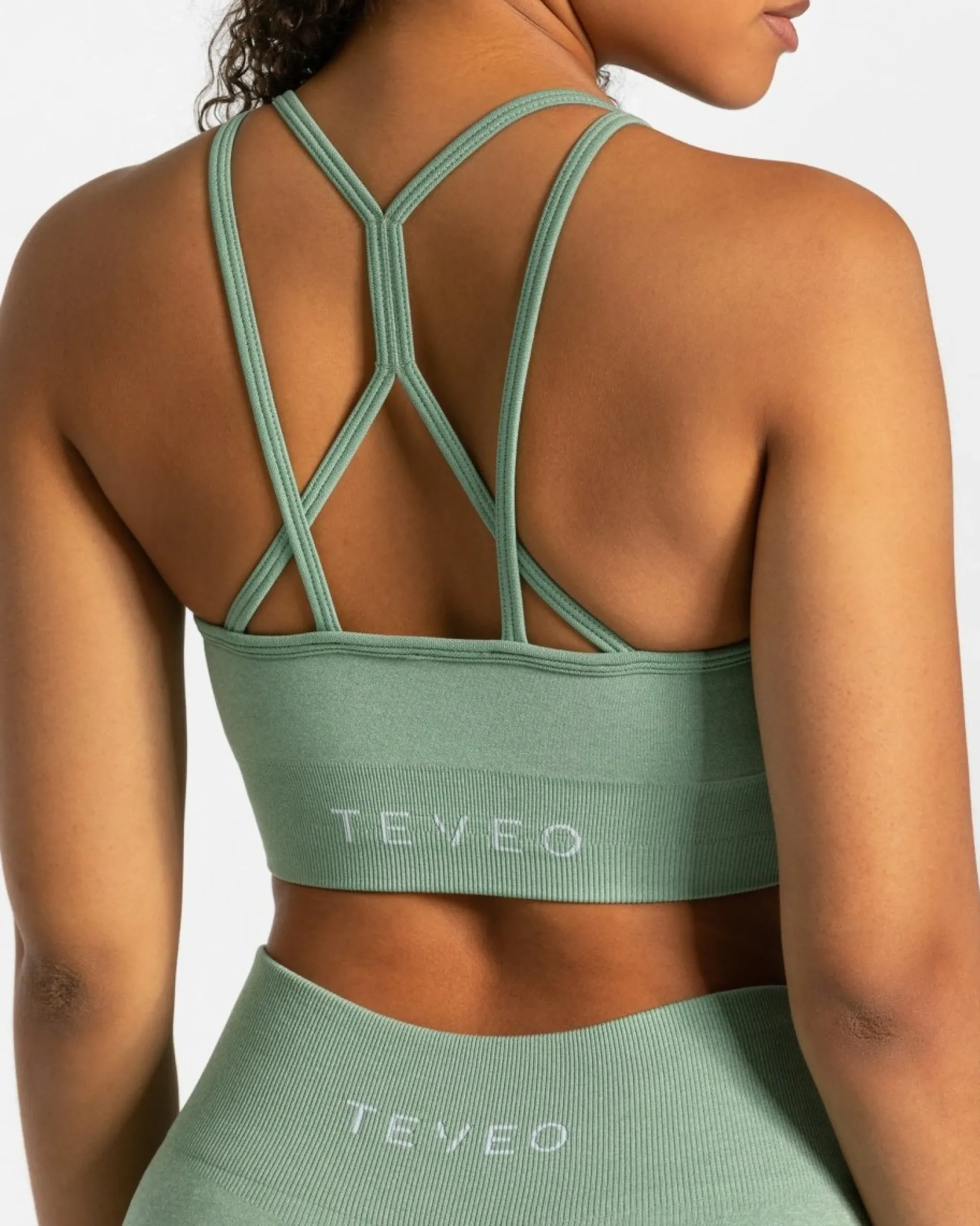 New Brassière Timeless Scrunch « vert sauge » Femme Brassières De Sport