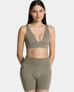 Fashion Brassière triangulaire Timeless Pro « kaki » Femme Brassières De Sport