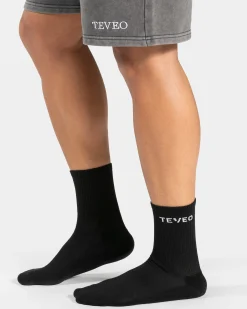 New Chaussettes de tennis (2) hommes « noir » Homme Chaussettes Et Sous-vêtements