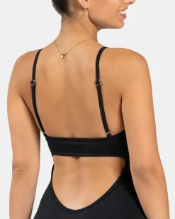 Sale Combinaison dos en V Covert scrunch Essence « Noir » Femme Combinaisons
