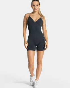 Fashion Combi-short dos en V Covert scrunch Essence « Ebony » Femme Combinaisons