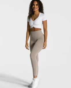 Fashion Crop Top Focus « blanc » Femme Hauts | T-shirts