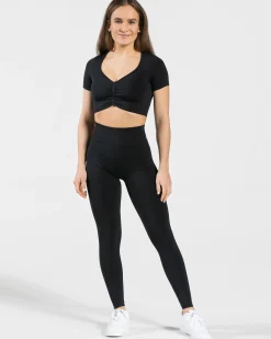 Clearance Crop Top Focus « noir » Femme Hauts | T-shirts