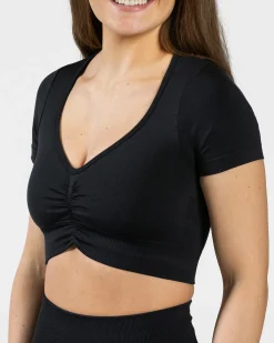 Clearance Crop Top Focus « noir » Femme Hauts | T-shirts