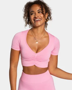 Clearance Crop Top Focus « rose » Femme Hauts | T-shirts