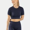 Hot Crop top Sensation « bleu foncé » Femme Hauts | T-shirts