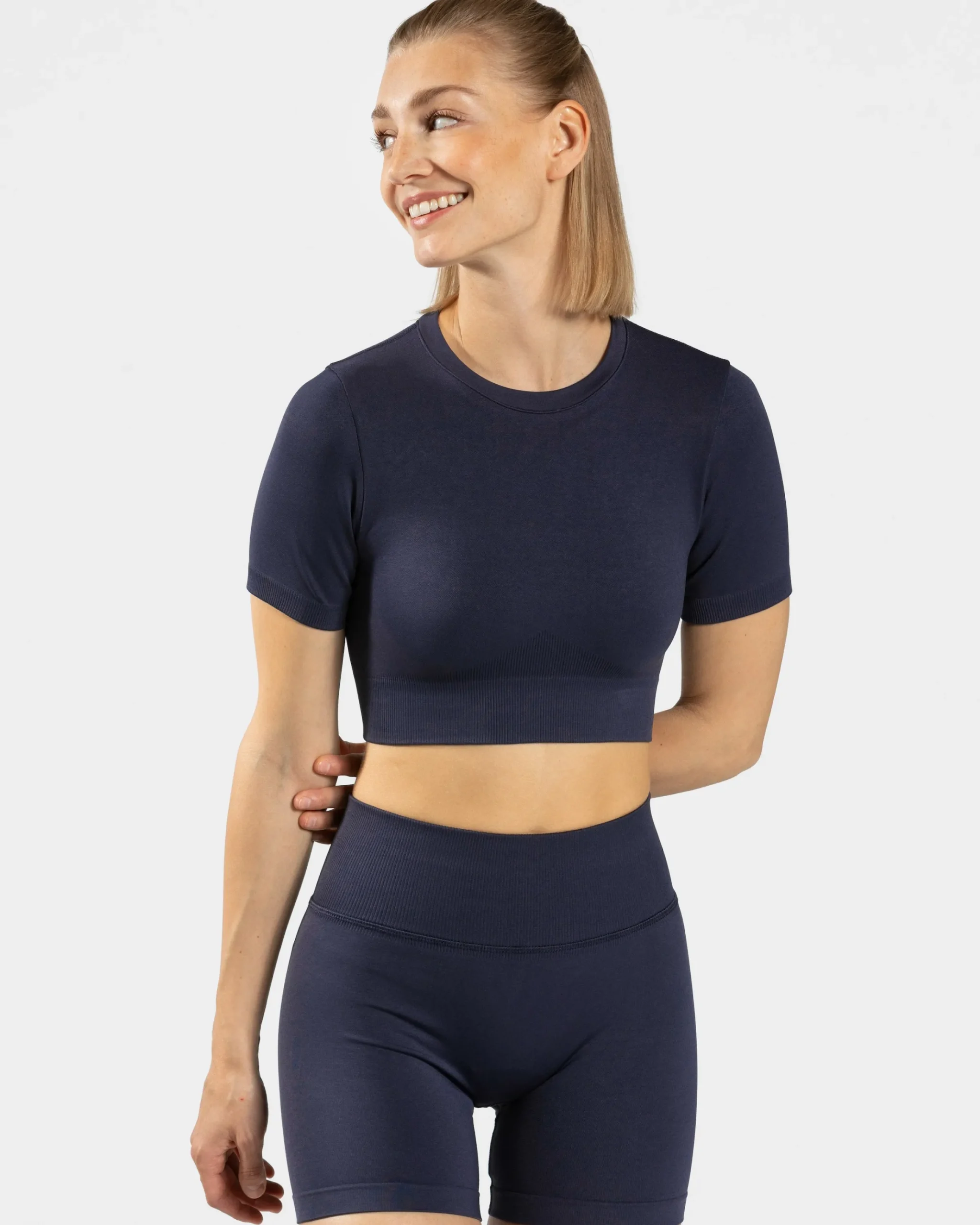 Hot Crop top Sensation « bleu foncé » Femme Hauts | T-shirts
