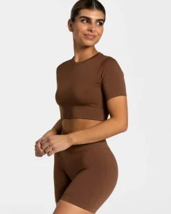 Online Crop top Sensation « caramel » Femme Hauts | T-shirts