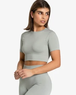 Discount Crop top Sensation « gris » Femme Hauts | T-shirts