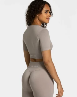 Sale Crop top Sensation « gris-pierre » Femme Hauts | T-shirts