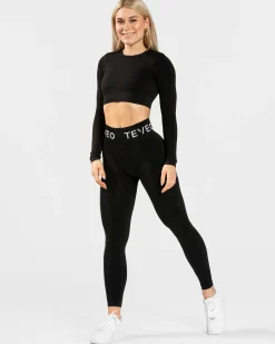 Online Haut à manches longues Everyday Cut Out « noir » Femme Hauts À Manches Longues