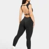 Best Haut à manches longues Femme Backless « noir » Femme Combinaisons