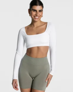 Fashion Haut à manches longues Femme Backless « blanc » Femme Hauts À Manches Longues