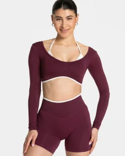 Clearance Haut à manches longues Ignite « prune » Femme Hauts À Manches Longues