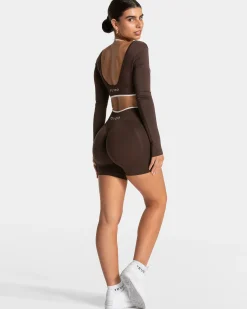 Sale Haut à manches longues Ignite « Espresso » Femme Hauts À Manches Longues