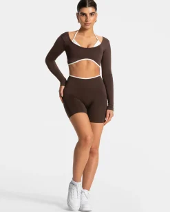 Sale Haut à manches longues Ignite « Espresso » Femme Hauts À Manches Longues