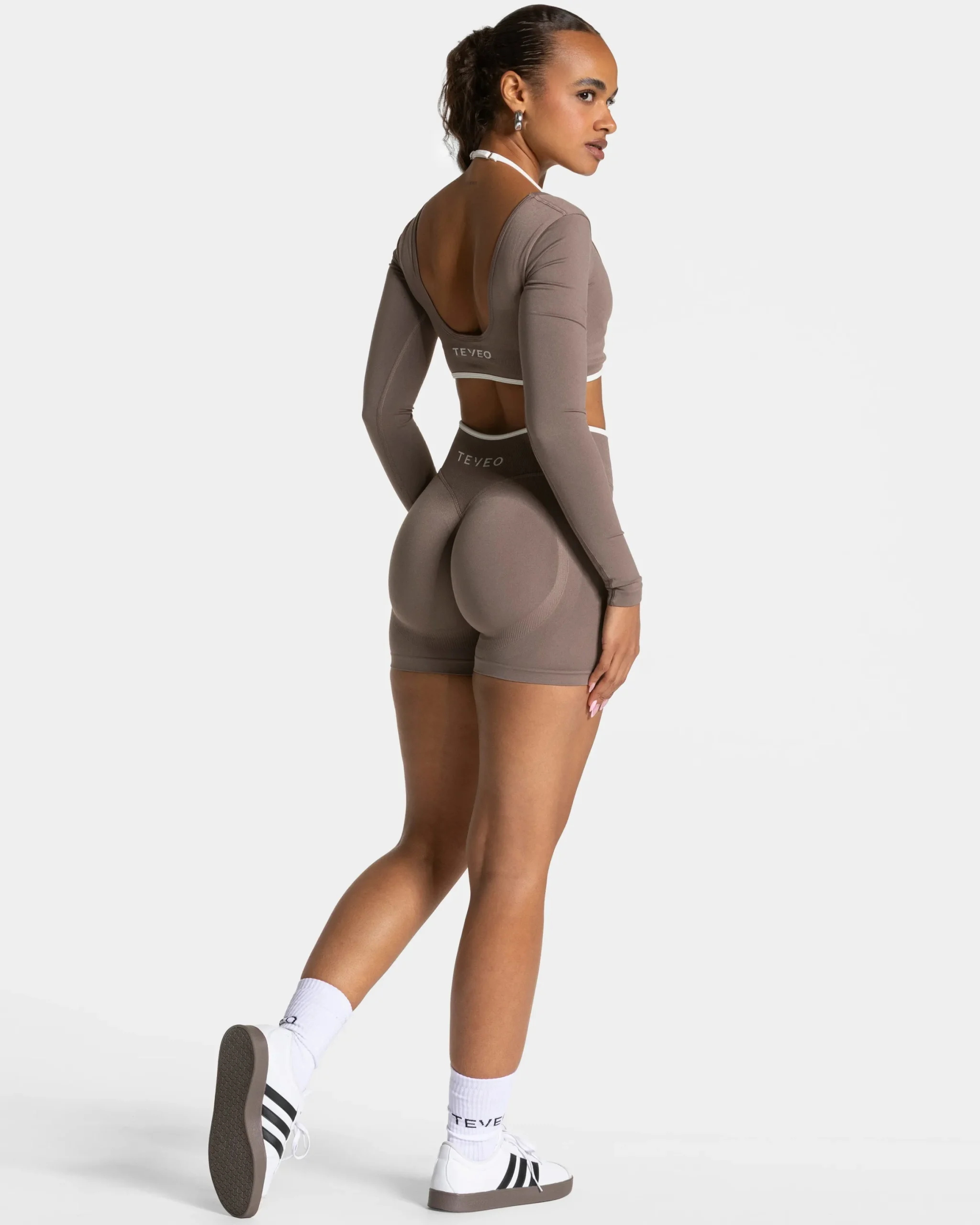Fashion Haut à manches longues Ignite « moka » Femme Hauts À Manches Longues