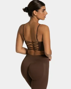 Outlet Haut Elegant Cross « marron foncé » Femme Hauts | Brassières De Sport