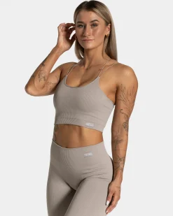 Sale Haut Elegant Strap « gris pierre » Femme Hauts | Brassières De Sport