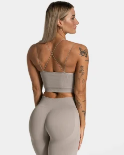 Sale Haut Elegant Strap « gris pierre » Femme Hauts | Brassières De Sport