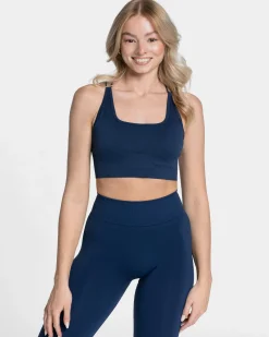 New Haut Everyday Backless « bleu foncé » Femme Hauts | Brassières De Sport